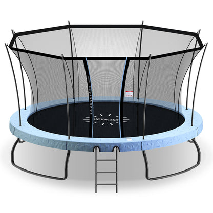Lifespan Kids BounceZone Round Spring Trampoline - Extra Large-Sports &amp; Fitness &gt; Trampolines &gt; Trampolines &amp; Accessories-PEROZ Accessories