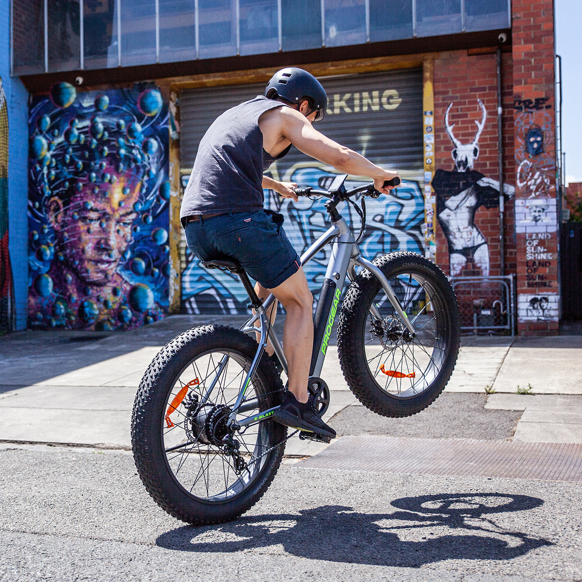 Progear Bikes E-Blast Fat Tyre E-Bike 26*18&quot; in Slate-Sports &amp; Fitness &gt; Bikes &amp; Accessories-PEROZ Accessories