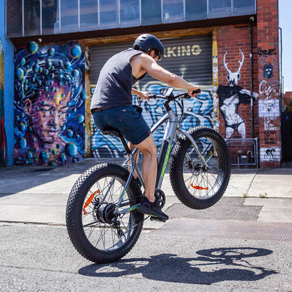 Progear Bikes E-Blast Fat Tyre E-Bike 26*18&quot; in Slate-Sports &amp; Fitness &gt; Bikes &amp; Accessories-PEROZ Accessories