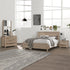 4 Pieces Bedroom Suite Natural Wood Like MDF Structure Double Size Oak Colour Bed, Bedside Table & Tallboy-Furniture > Bedroom-PEROZ Accessories