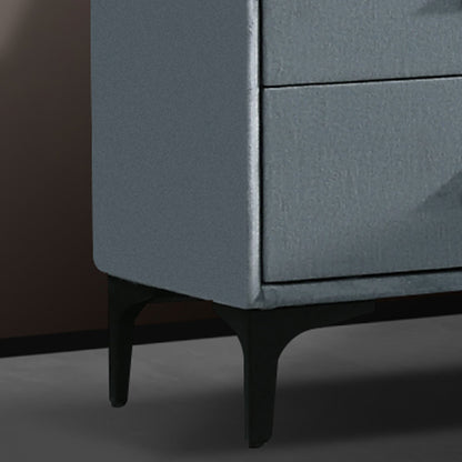 Estella Queen Fabric 4pc Bedroom Suite With Linear Division &amp; Button Studding Headboard-Furniture &gt; Bedroom &gt; Beds &amp; Bed Frames-PEROZ Accessories