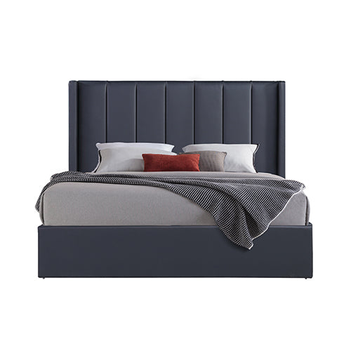 Prado Gas Lift Queen Bed Frame Non-woven Fabric MDF KD Slats-Furniture &gt; Bedroom &gt; Beds &amp; Bed Frames-PEROZ Accessories