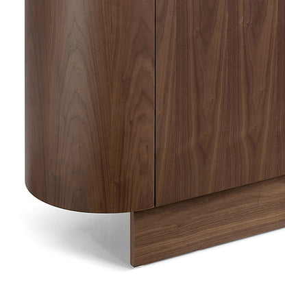 Buffet MDF Melamine Interior Storage In Dark Walnut colour-Furniture > Dining > Buffets &amp; Sideboards-PEROZ Accessories