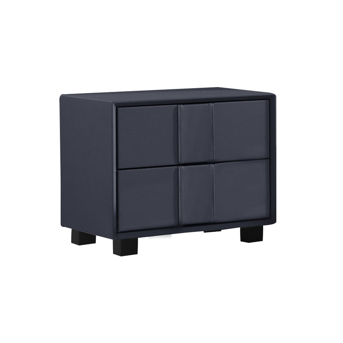 Prado Bedside Table MDF Construction Fabric Upholstery Iron Feet-BedSide Tabless-PEROZ Accessories