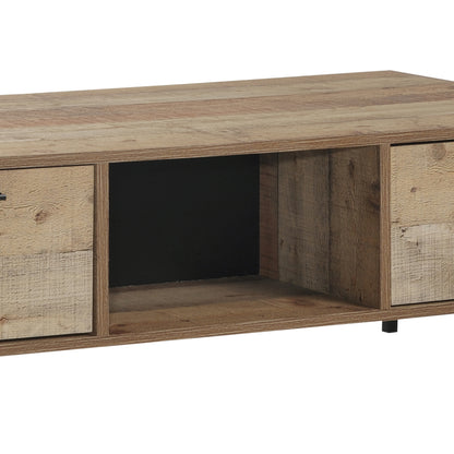 Coffee Table 2 Drawers Particle Board Storage in Oak Colour-Furniture > Bedroom > Dressers-PEROZ Accessories