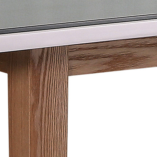 Dining Table White Top High Glossy Wooden Base-Furniture > Dining > Dining Tables-PEROZ Accessories