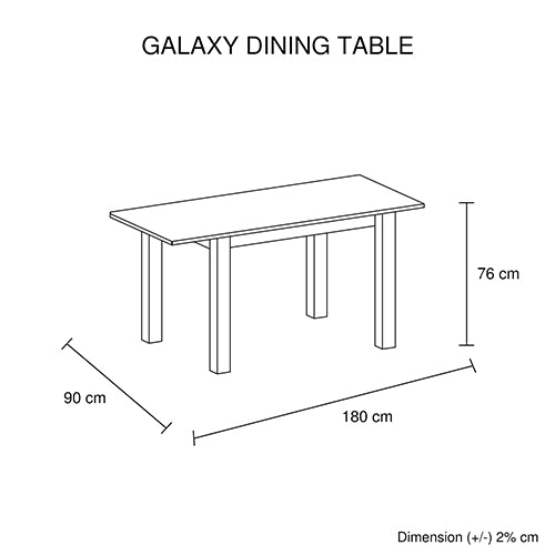 Dining Table White Top High Glossy Wooden Base-Furniture > Dining > Dining Tables-PEROZ Accessories