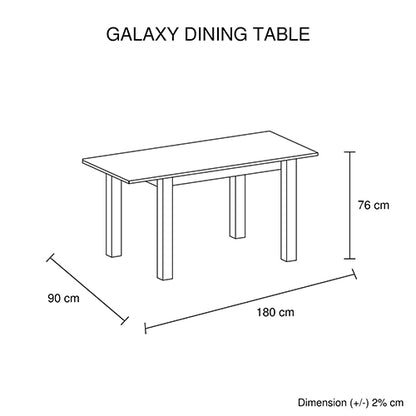 Dining Table White Top High Glossy Wooden Base-Furniture > Dining > Dining Tables-PEROZ Accessories