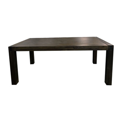 Dining Table 180cm Medium Size with Solid Acacia Wooden Base in Chocolate Colour-Furniture > Dining > Dining Tables-PEROZ Accessories