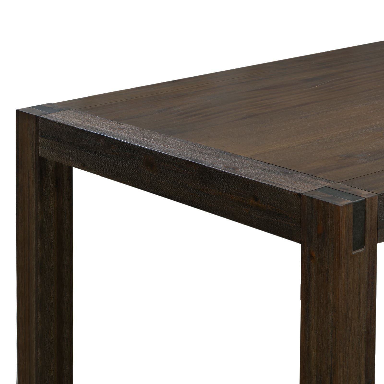 Dining Table 180cm Medium Size with Solid Acacia Wooden Base in Chocolate Colour-Furniture > Dining > Dining Tables-PEROZ Accessories