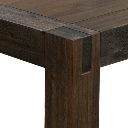 Dining Table 180cm Medium Size with Solid Acacia Wooden Base in Chocolate Colour-Furniture > Dining > Dining Tables-PEROZ Accessories