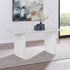 Dining Table Sintered Stone Top MDF Table Base High Glossy White-Furniture > Dining > Dining Tables-PEROZ Accessories