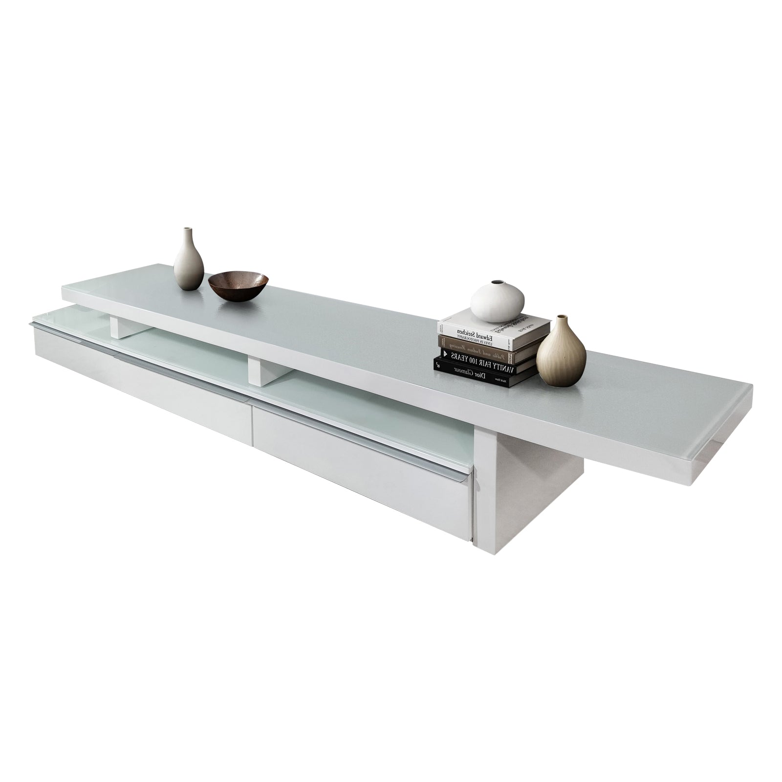 Marlin Tv Unit White-Furniture &gt; Living Room-PEROZ Accessories