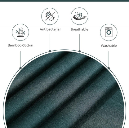 Bamboo Cotton Blend All Season Bedding Set - Emerald Green - Double Size-Home &amp; Garden &gt; Bedding &gt; Bed Sheets-PEROZ Accessories