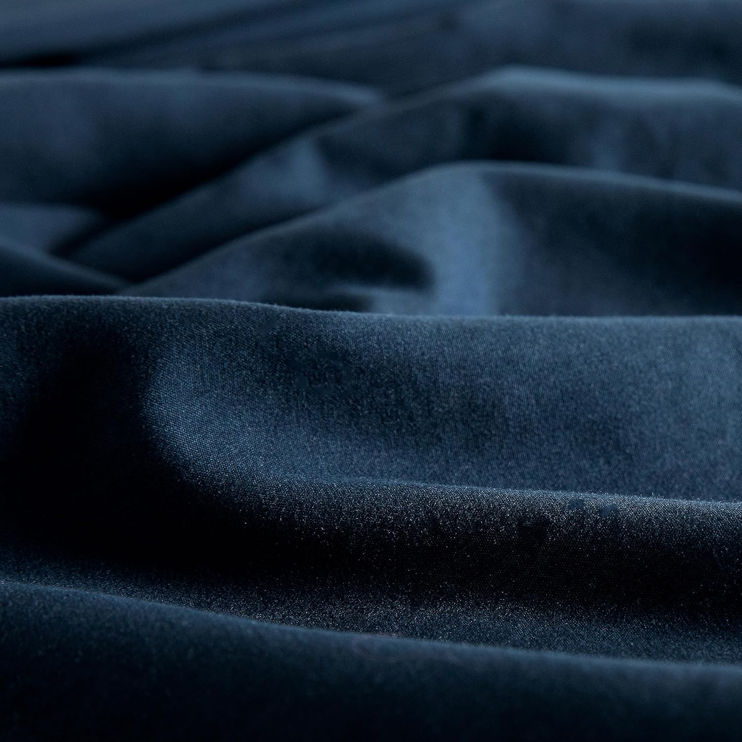 Vintage Washed Microfibre Sheet Set with 2 Pillowcases - Navy - Double-Home &amp; Garden &gt; Bedding &gt; Bed Sheets-PEROZ Accessories