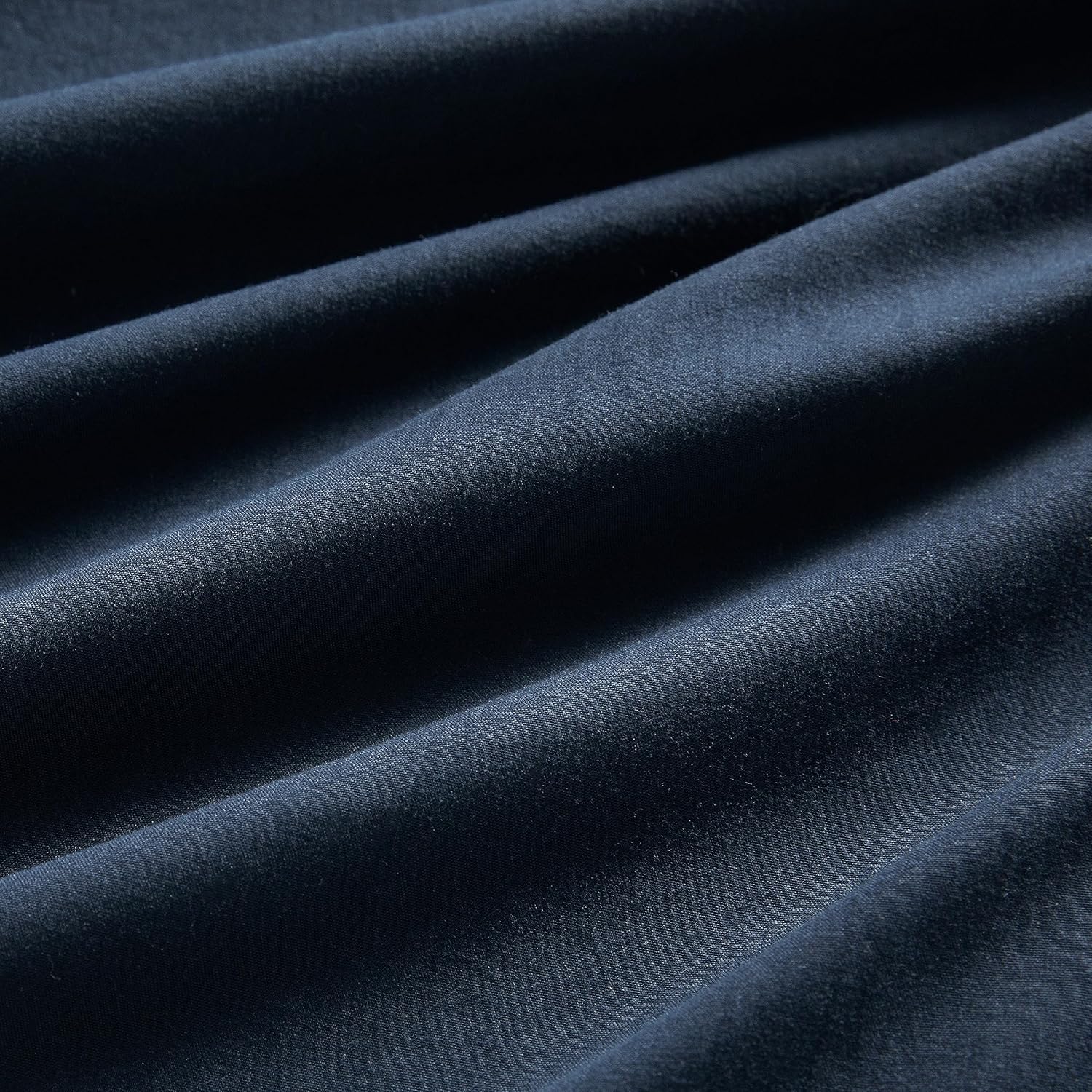 Vintage Washed Microfibre Sheet Set with 2 Pillowcases - Navy - Double-Home &amp; Garden &gt; Bedding &gt; Bed Sheets-PEROZ Accessories
