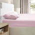 Ramesses 2000TC Bamboo Embossed Fitted Sheet Combo Set Pink Double-Home & Garden > Bedding > Bed Sheets-PEROZ Accessories