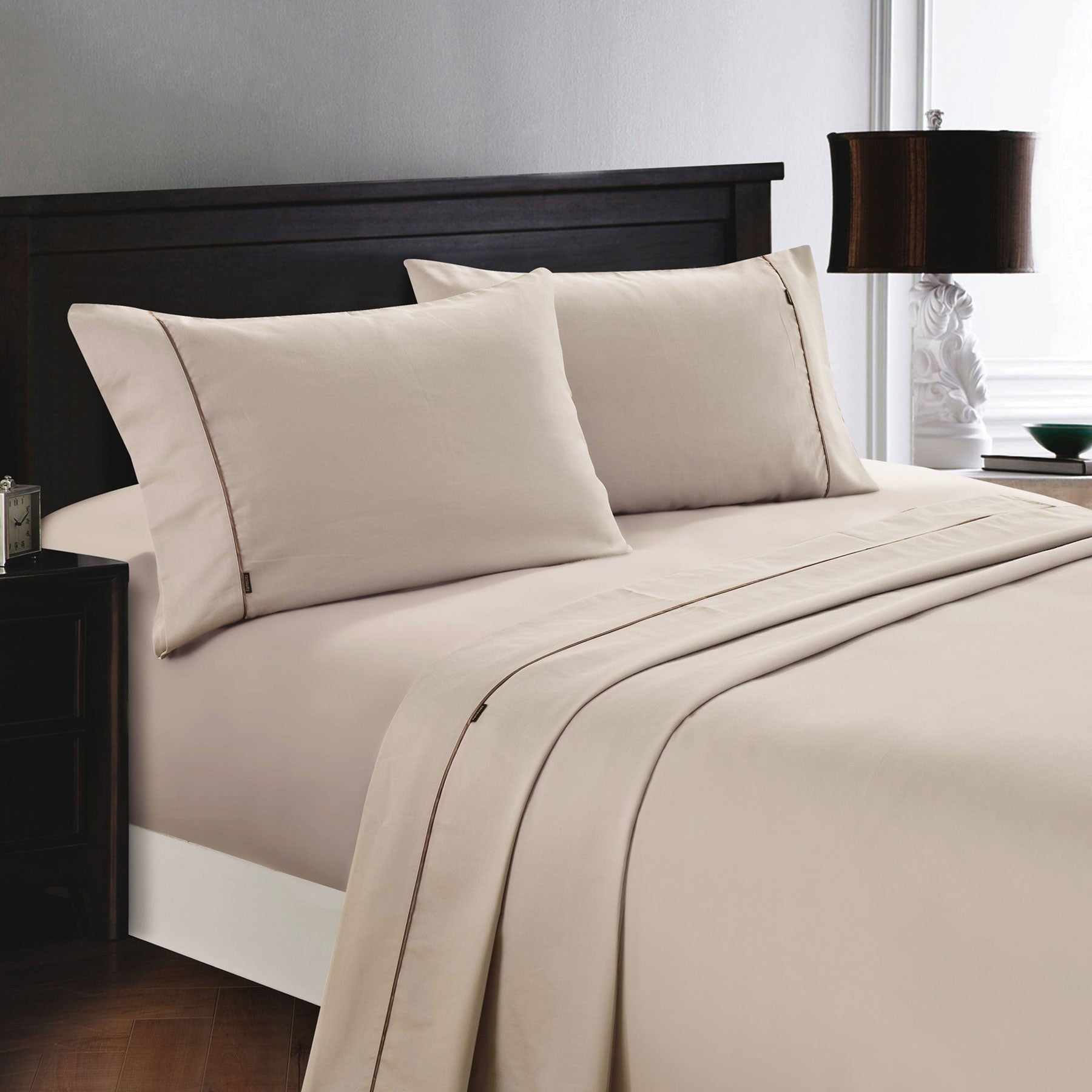Deluxe Linen 1200TC Cotton Rich Sheet Set Linen Single-Home &amp; Garden &gt; Bedding &gt; Bed Sheets-PEROZ Accessories