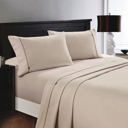 Deluxe Linen 1200TC Cotton Rich Sheet Set Linen Single-Home &amp; Garden &gt; Bedding &gt; Bed Sheets-PEROZ Accessories