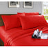 Kingtex Microfibre Sheet Set Red King-Home & Garden > Bedding > Bed Sheets-PEROZ Accessories