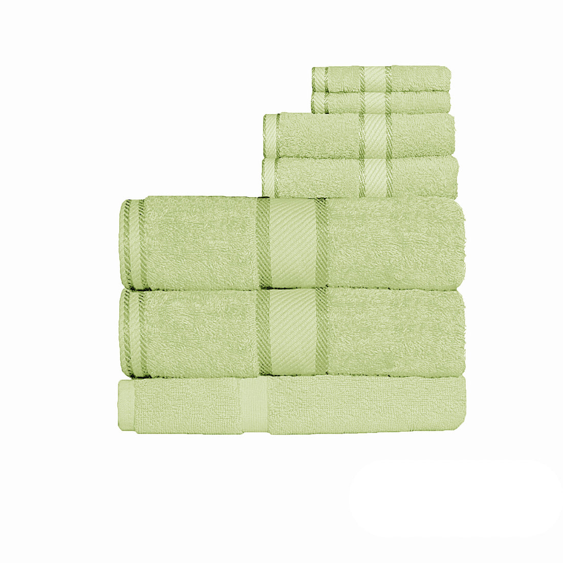 Kingtex 550gsm Cotton 7 Pce Bath Sheet Set New Apple-Home &amp; Garden &gt; Bedding &gt; Bed Sheets-PEROZ Accessories