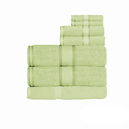 Kingtex 550gsm Cotton 7 Pce Bath Sheet Set New Apple-Home &amp; Garden &gt; Bedding &gt; Bed Sheets-PEROZ Accessories