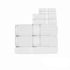 Kingtex 550gsm Cotton 7 Pce Bath Sheet Set White-Home & Garden > Bedding > Bed Sheets-PEROZ Accessories