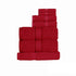 Kingtex 550gsm Cotton 7 Pce Towel Set Red-Home & Garden > Bathroom Accessories > Bath Towels & Robes-PEROZ Accessories