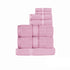 Kingtex 550gsm Cotton 7 Pce Towel Set Rose-Home & Garden > Bedding > Bed Sheets-PEROZ Accessories