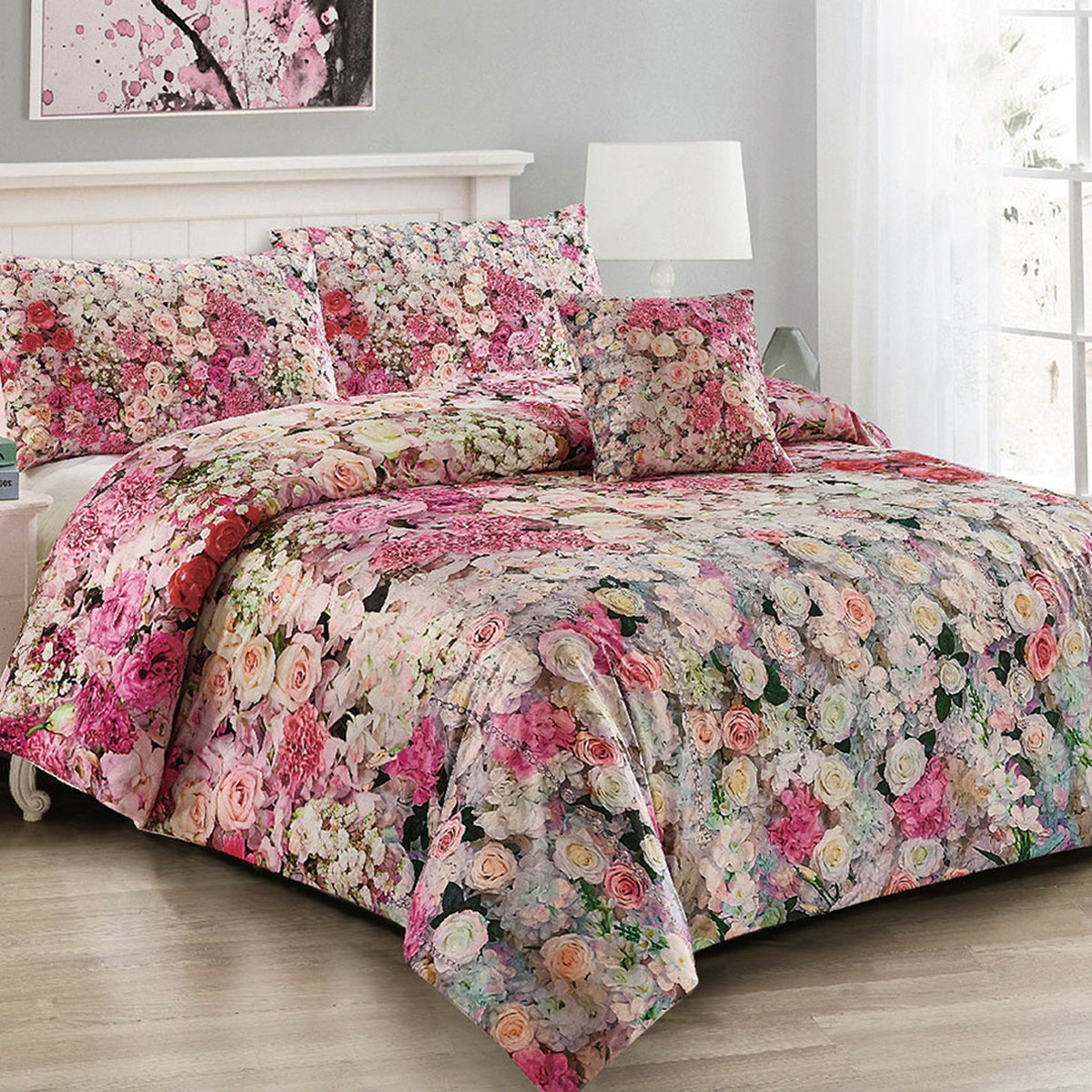 Georges Fine Linens Evaline Quilt Cover Set Super King-Home &amp; Garden &gt; Bedding &gt; Duvet Covers-PEROZ Accessories