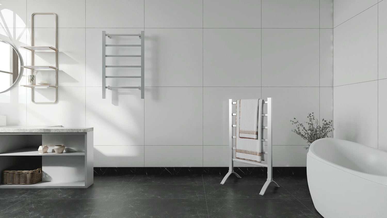 Kylin 2 In 1 Electric Towel Warmer EV-100-Appliances &gt; Heaters-PEROZ Accessories