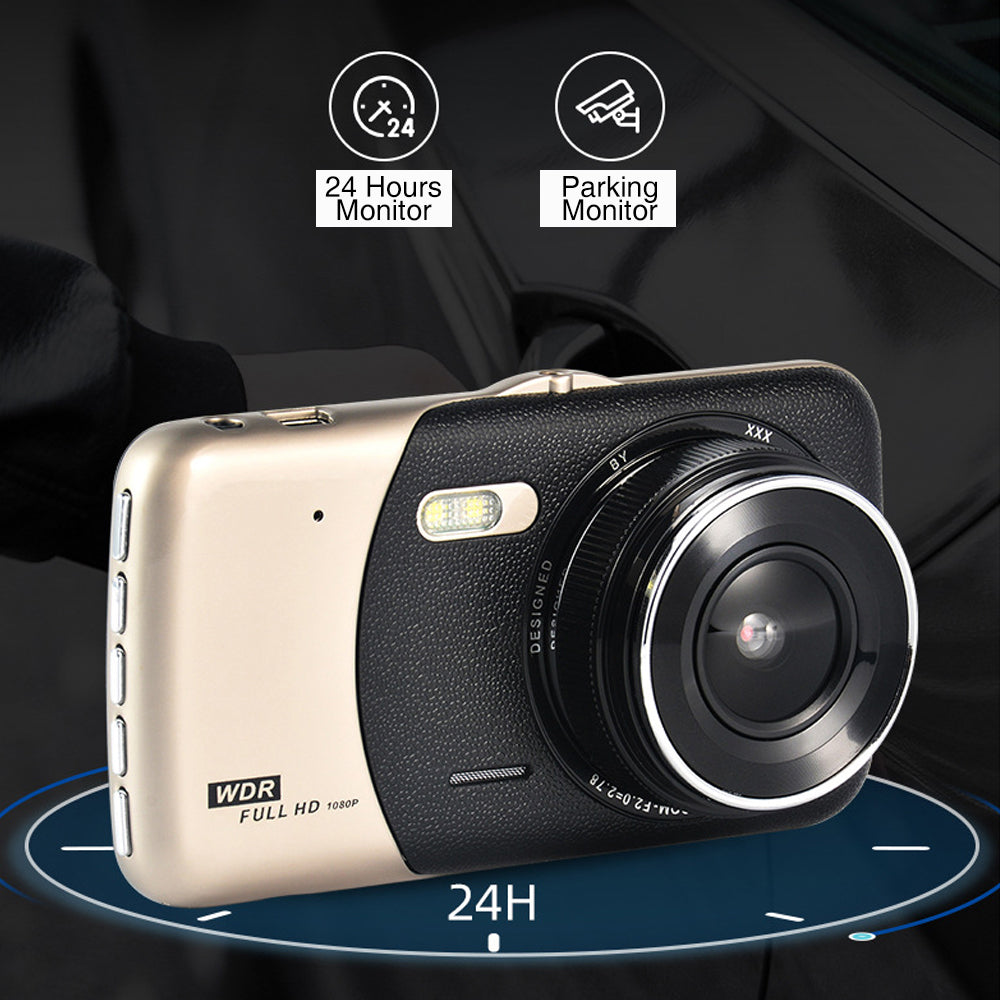 1080P Car Dash Camera Dual Front and Rear Video DVR Recorder Night Vision Kit-Auto Accessories-PEROZ Accessories