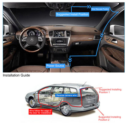 1080P Car Dash Camera Dual Front and Rear Video DVR Recorder Night Vision Kit-Auto Accessories-PEROZ Accessories