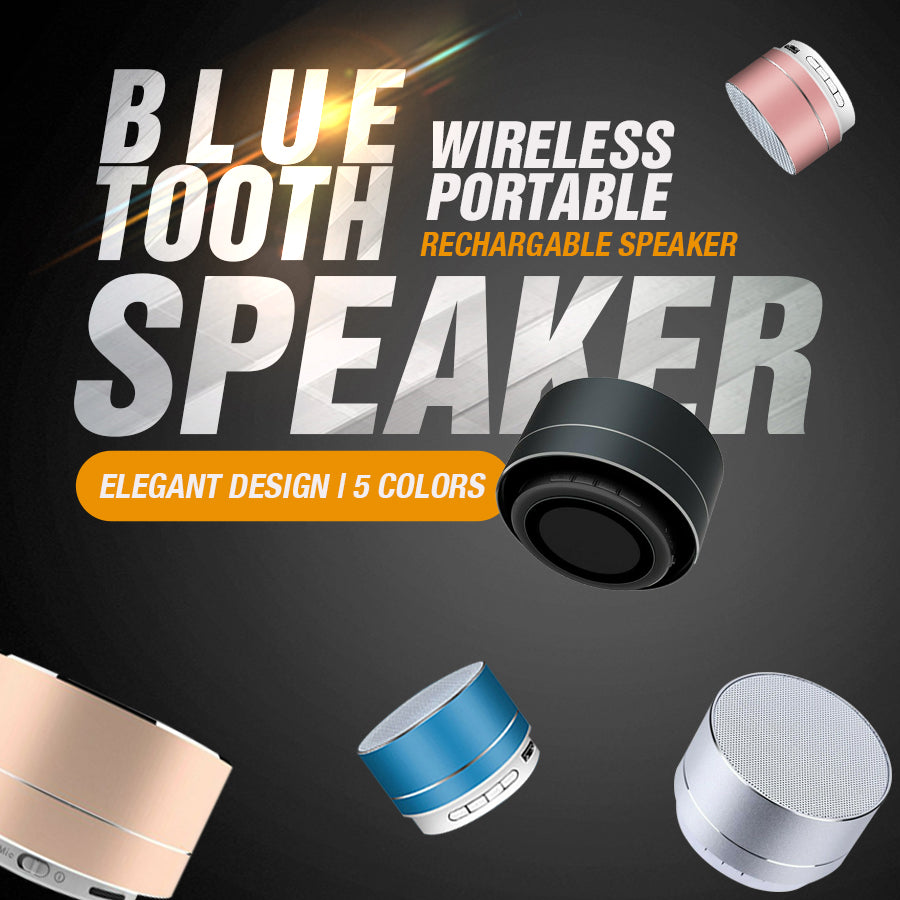 Bluetooth Speakers Portable Wireless Speaker Music Stereo Handsfree Rechargeable (Blue)-Audio &amp; Video &gt; Speakers-PEROZ Accessories