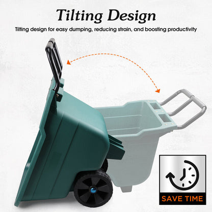 HORUSDY 90L Multi-Purpose Garden Cart Lawn Wheelbarrow Trailer Wagon Outdoor-Tools &gt; Other Tools &gt; Hand Tools-PEROZ Accessories
