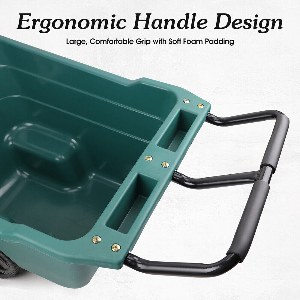 HORUSDY 90L Multi-Purpose Garden Cart Lawn Wheelbarrow Trailer Wagon Outdoor-Tools &gt; Other Tools &gt; Hand Tools-PEROZ Accessories