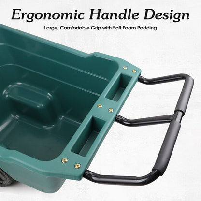 HORUSDY 90L Multi-Purpose Garden Cart Lawn Wheelbarrow Trailer Wagon Outdoor-Tools &gt; Other Tools &gt; Hand Tools-PEROZ Accessories