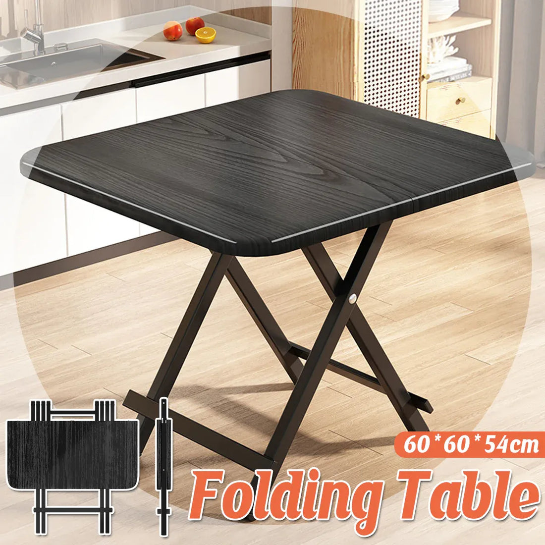 Folding Dining Table Model Portable Simple Household Table Compact Space Saving-Furniture > Dining > Dining Tables-PEROZ Accessories
