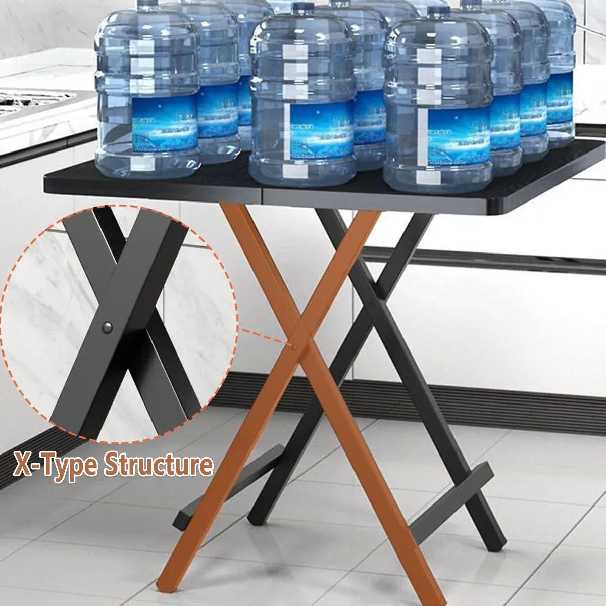 Folding Dining Table Model Portable Simple Household Table Compact Space Saving-Furniture > Dining > Dining Tables-PEROZ Accessories