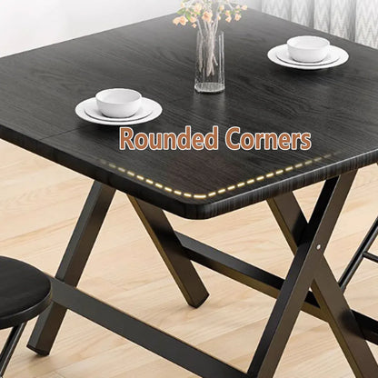 Folding Dining Table Model Portable Simple Household Table Compact Space Saving-Furniture > Dining > Dining Tables-PEROZ Accessories