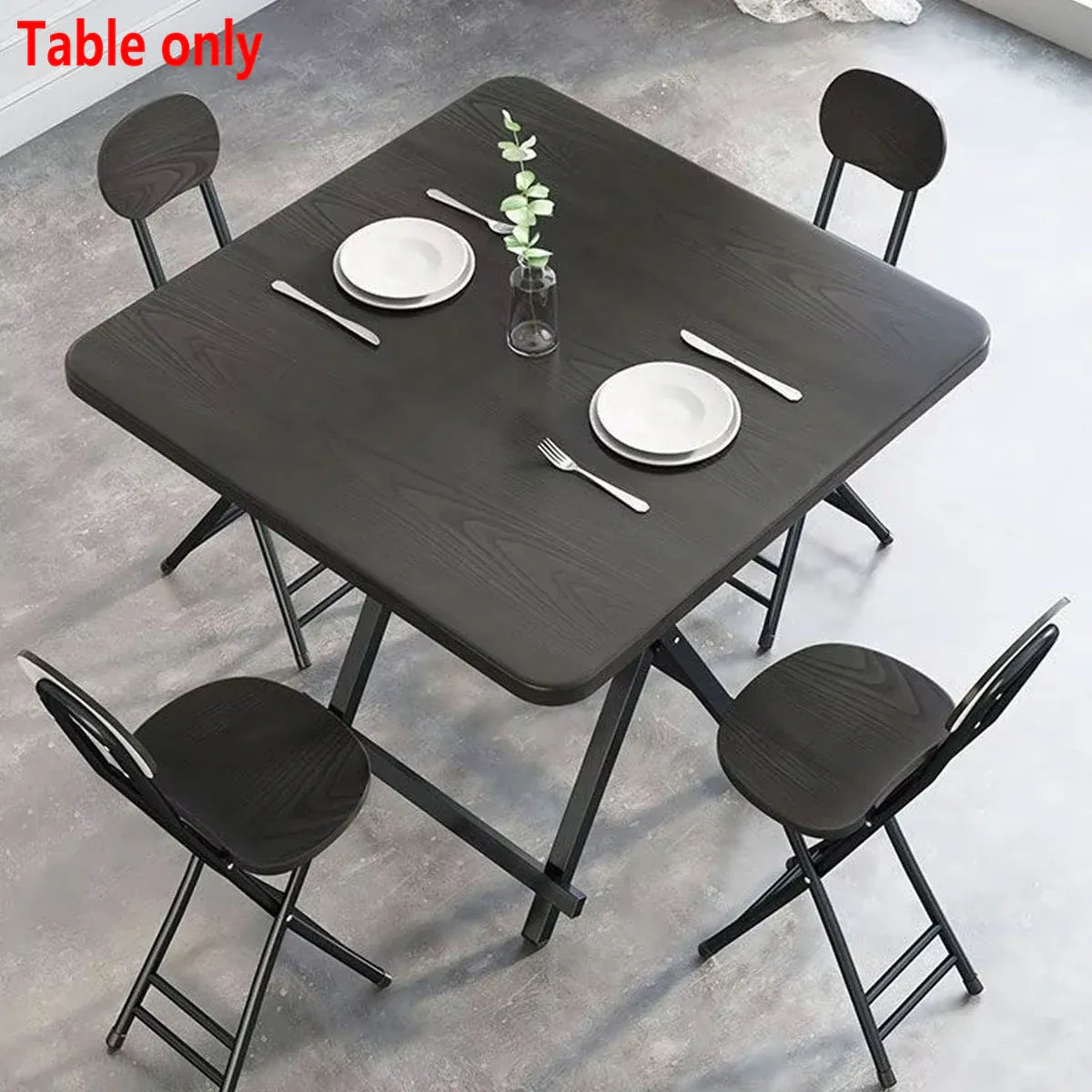 Folding Dining Table Model Portable Simple Household Table Compact Space Saving-Furniture > Dining > Dining Tables-PEROZ Accessories