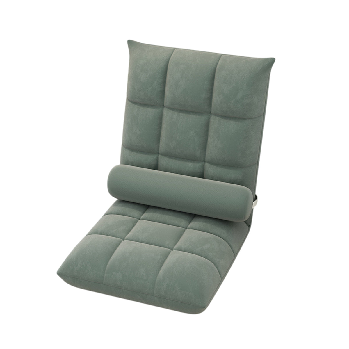 Artiss Floor Lounge Sofa Bed Chair with Lumbar Pillow Folding Adjustable Cushion - Cyan-Furniture &gt; Sofas &gt; Sofas &amp; Sofa Beds-PEROZ Accessories
