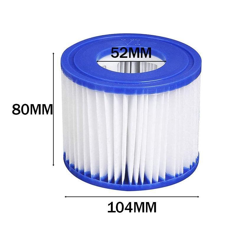 6pcs Lay Z Spa Filter Cartridge VI Size 58323 Replacement by Bestway Cartridge