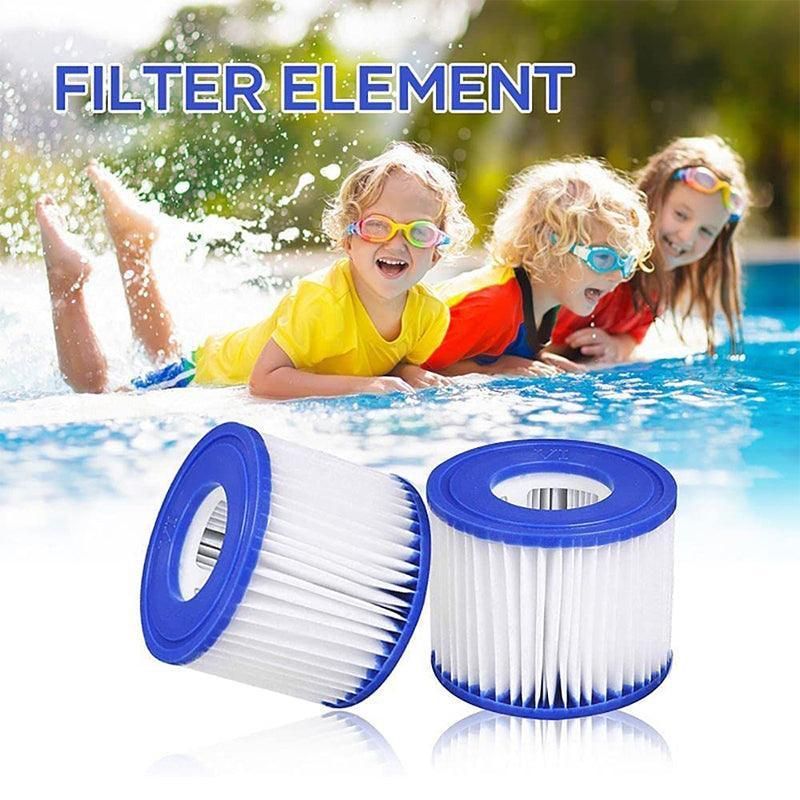 6pcs Lay Z Spa Filter Cartridge VI Size 58323 Replacement by Bestway Cartridge