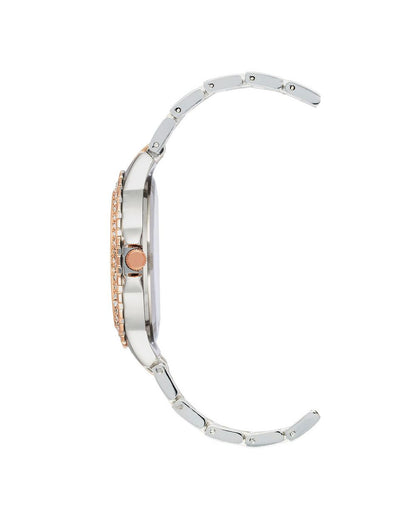 Silver Rhinestone Analog Fashion Watch One Size Women-Quartz Watches-PEROZ Accessories