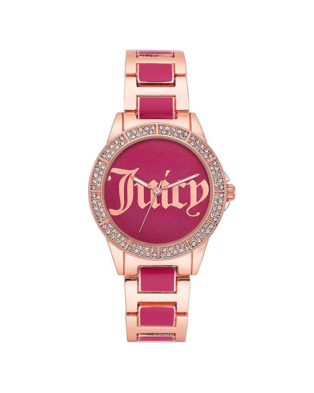 Rose Gold Analog Fashion Watch with Rhine Stone Facing One Size Women-Quartz Watches-PEROZ Accessories