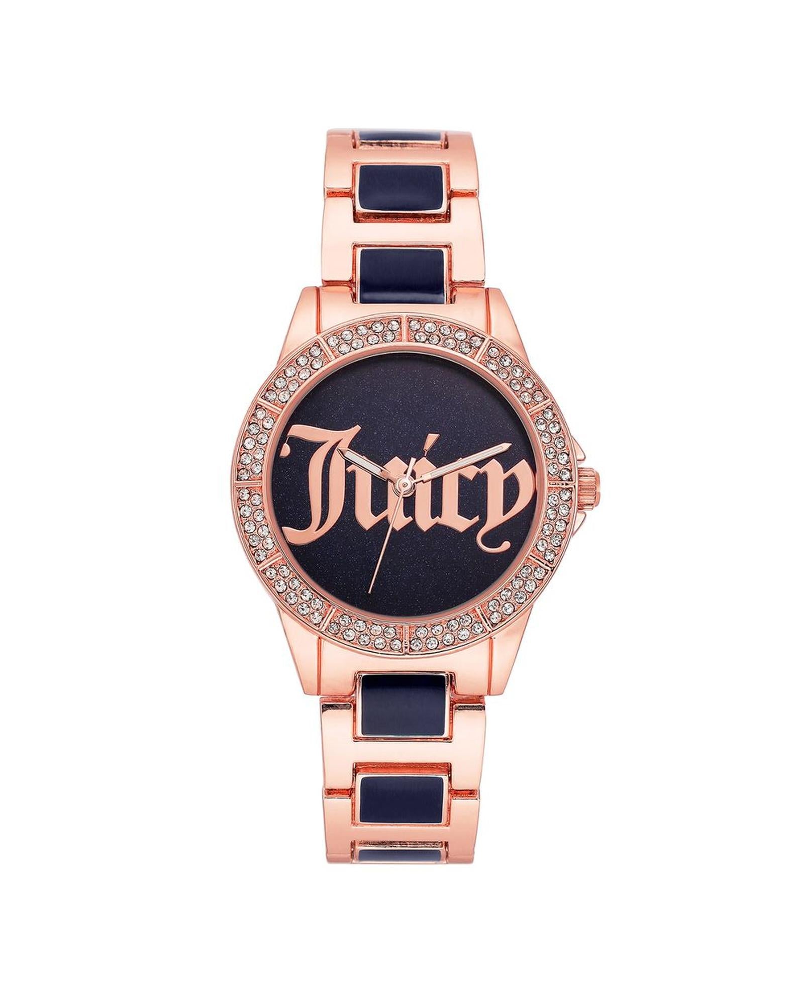 Rose Gold Analog Fashion Watch with Rhinestone Facing One Size Women-Quartz Watches-PEROZ Accessories