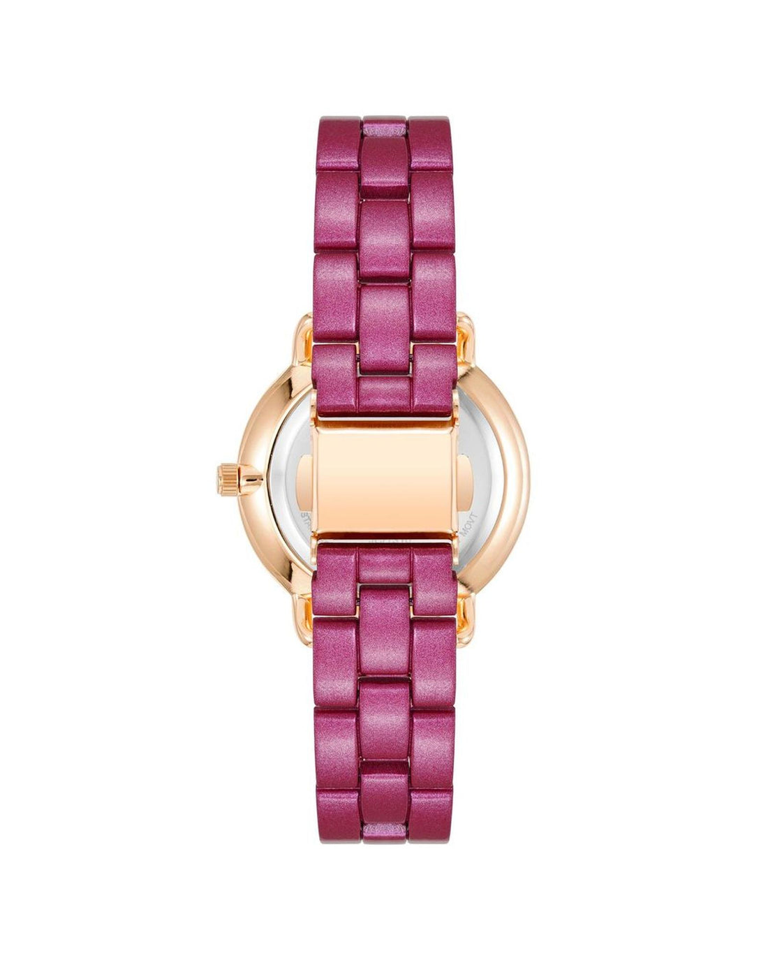 Rose Gold Fashion Watch with Rhine Stone Facing One Size Women-Quartz Watches-PEROZ Accessories