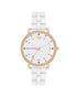 Rose Gold Fashion Watch with Rhine Stone Facing One Size Women-Quartz Watches-PEROZ Accessories