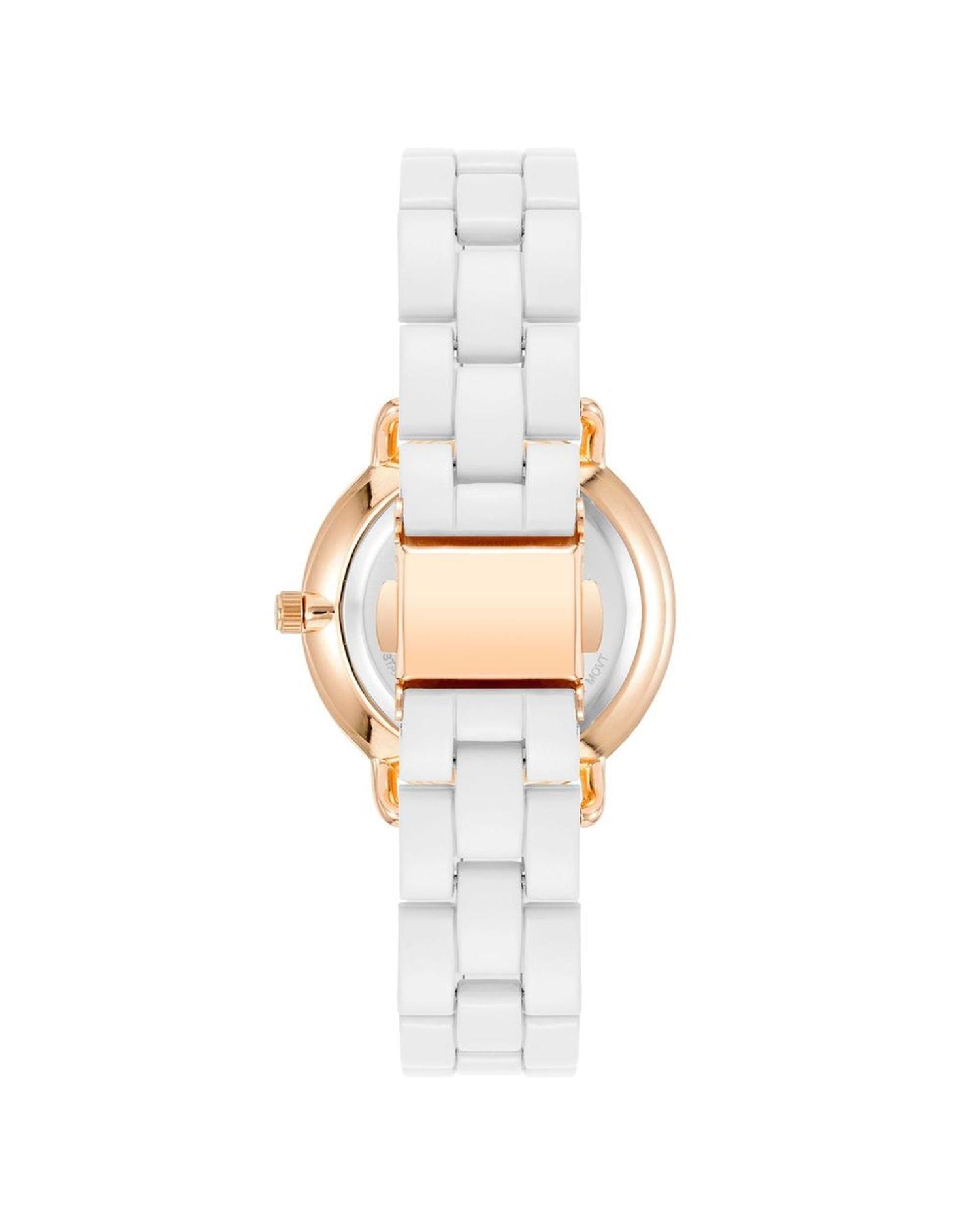 Rose Gold Fashion Watch with Rhine Stone Facing One Size Women-Quartz Watches-PEROZ Accessories